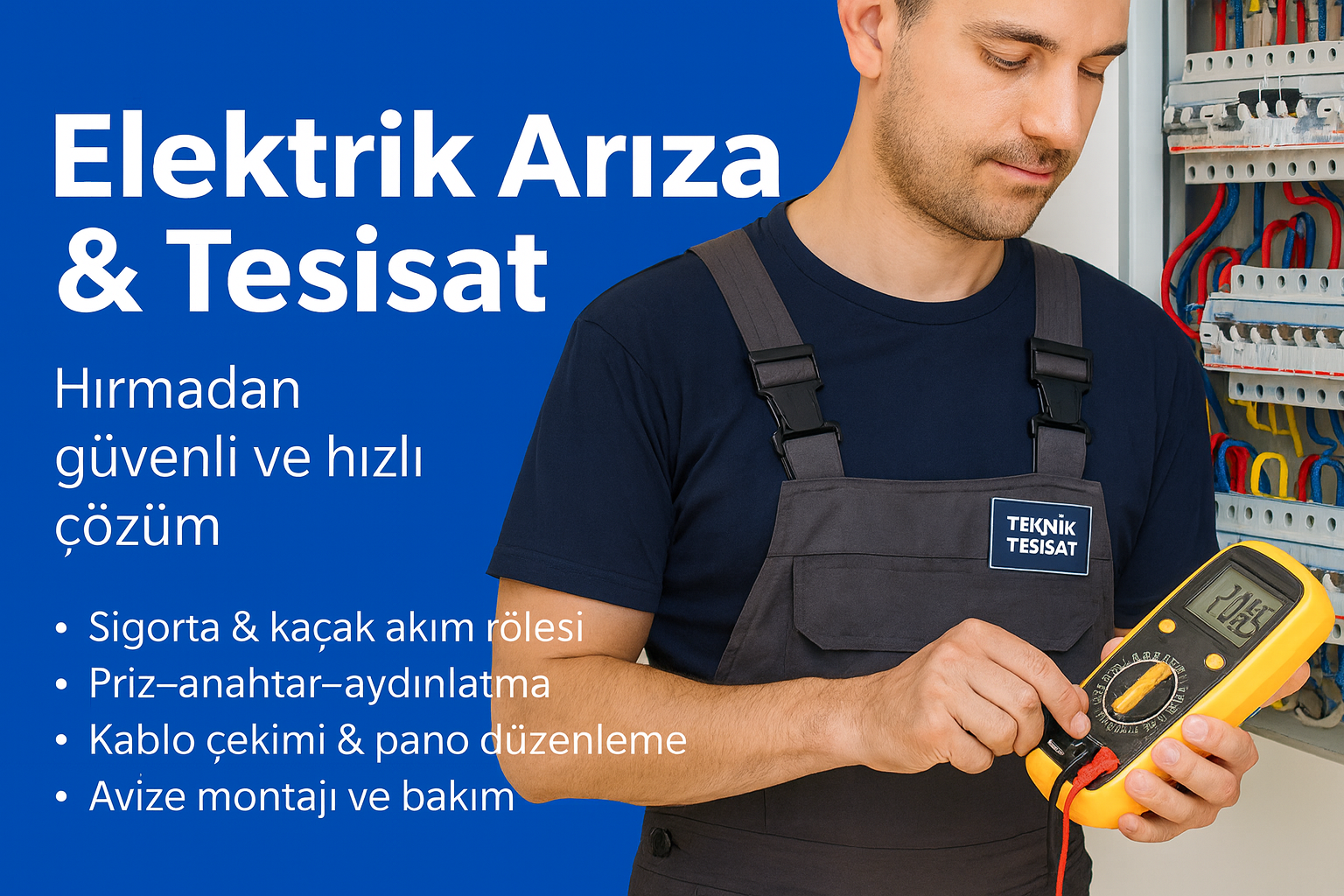 Tüm Elektrik Tesisatı ve Elektrik işlemleri